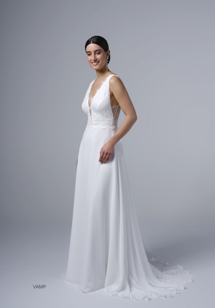 Robe de mariée VAMP de CRÉATIONS BOCHET – Nicéa Mariage Nice