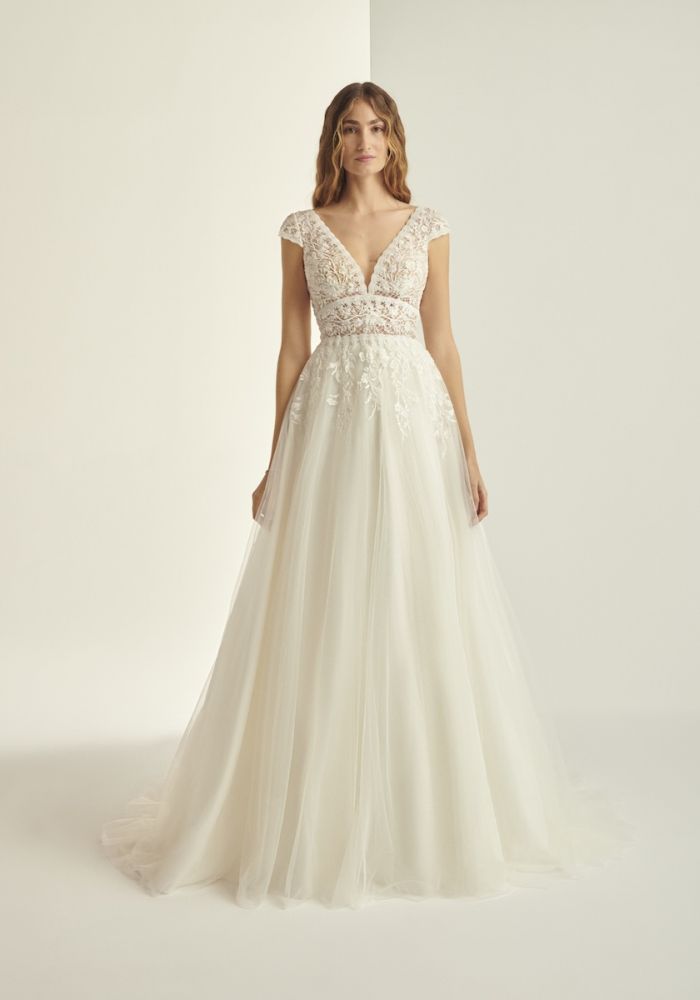 Robe de mariée PAMELA de ALBERTO PALATCHI – Nicéa Mariage Nice