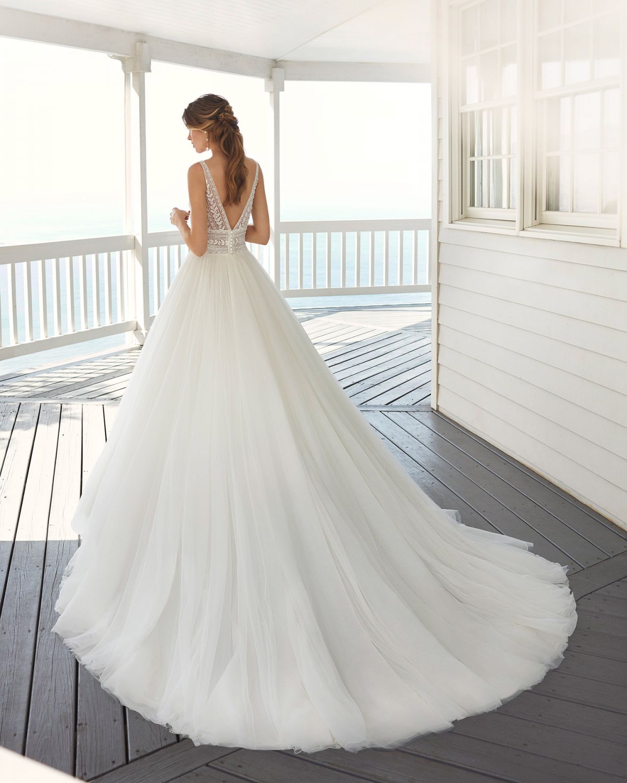 Robe de Mariée CRISTAL de la marque ROSA CLARÁ disponible à Nice à la boutique NICEA MARIAGE